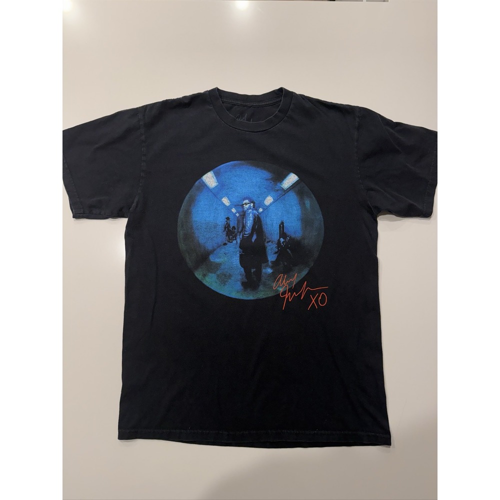 The Weeknd Dawn FM Tunnel T-Shirt Men's Black Cotton Medium Graphic XO